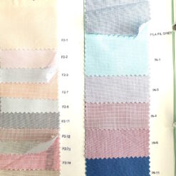 Fil a fil shirting fabric for shirts color card