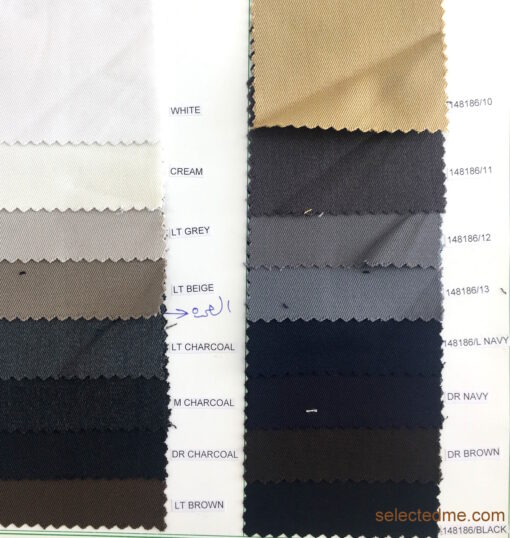 Pv gabardine Suiting for Trouser suits jackets coverall colours and fabrics