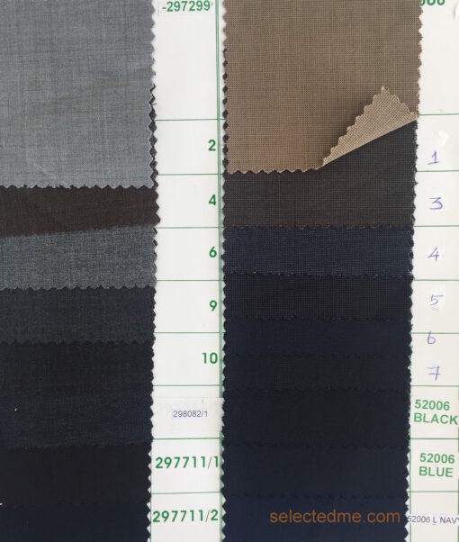 Suits Colours guide Poly wool suiting fabric colors for suits jackets trousers in Dubai UAE