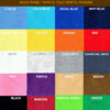 Selected Me Colour Card for Ready made Polo Shirts & T-shirts colour chart & colour guide
