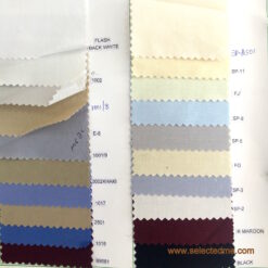 Shirt color swatches, color card