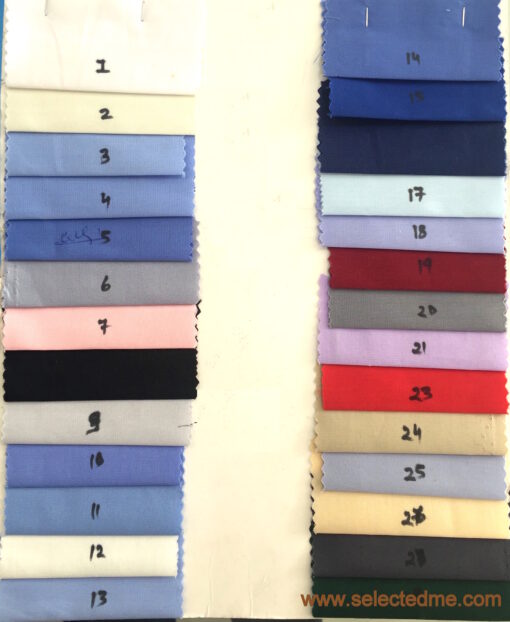 Cotton shirting fabric colors for shirt