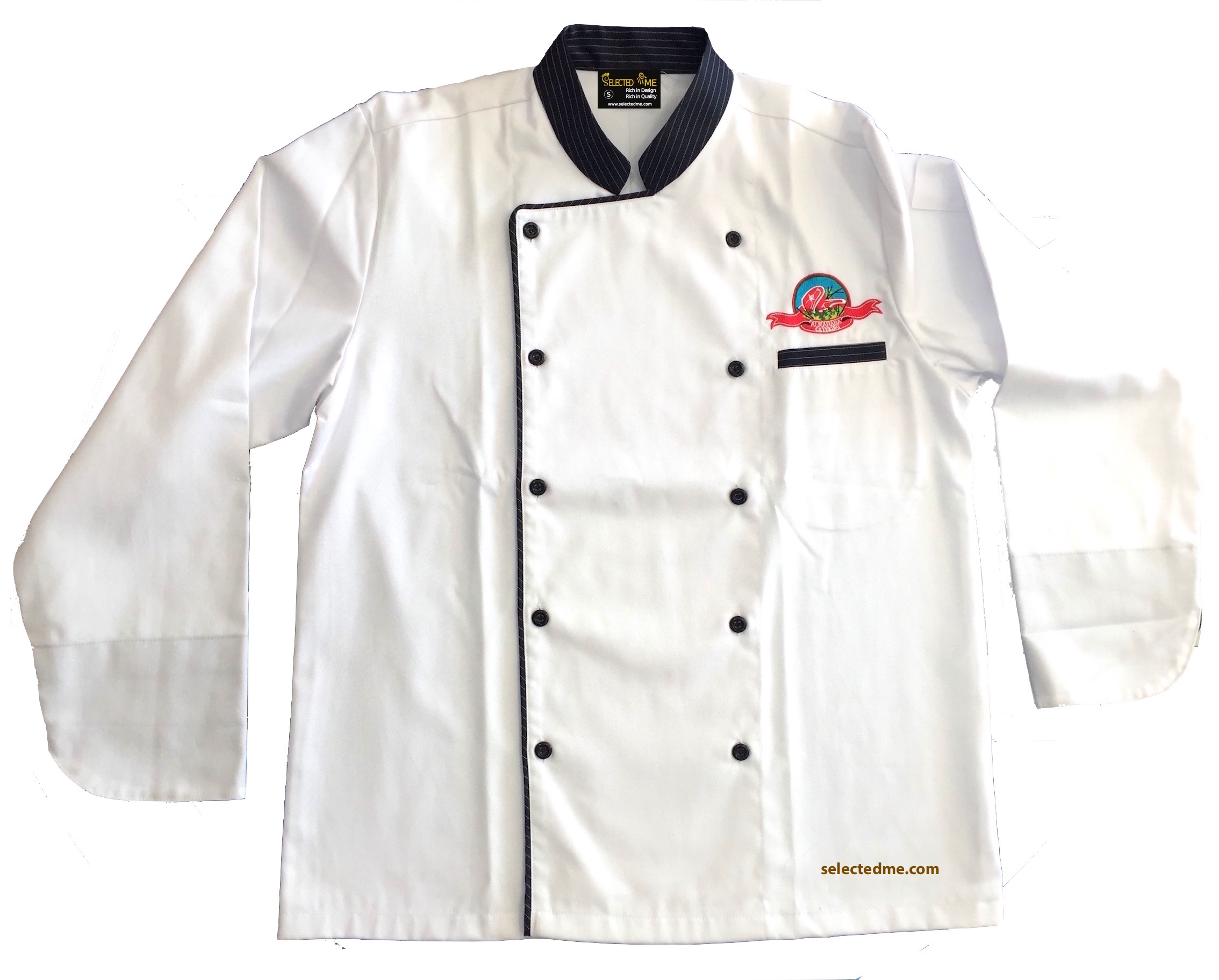 Personalized Embroidered Chef Coat - Customized Chef Jacket With Your Name/Text, Unisex Kitchen Apparel