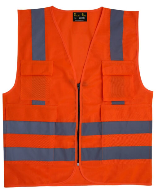 Safety Jackets with pockets & Zipper - High Quality Reflective Jackets