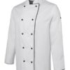 Chef jackets and coats white color with black piping customised.