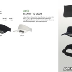 Visor - Flexfit® Visor - Moisture wicking & Quick drying Visor 8110