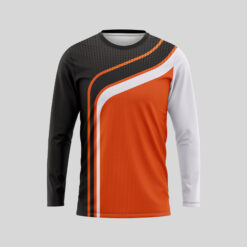 Round Neck Sports Jersey, Long sleeve