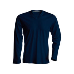 V Neck Tshirt Unisex, Long sleeve