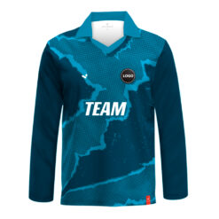 Sports Tshirt, V Polo Neck, Long sleeve