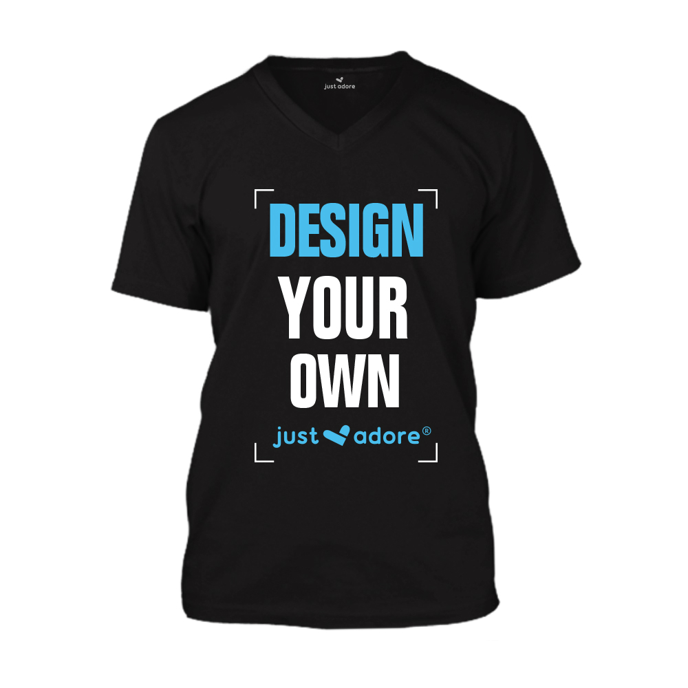 V-neck T shirts for men and women - Slim fit Tees with Printing